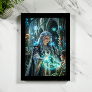 Portrait Framed Art Print Elora the Healer