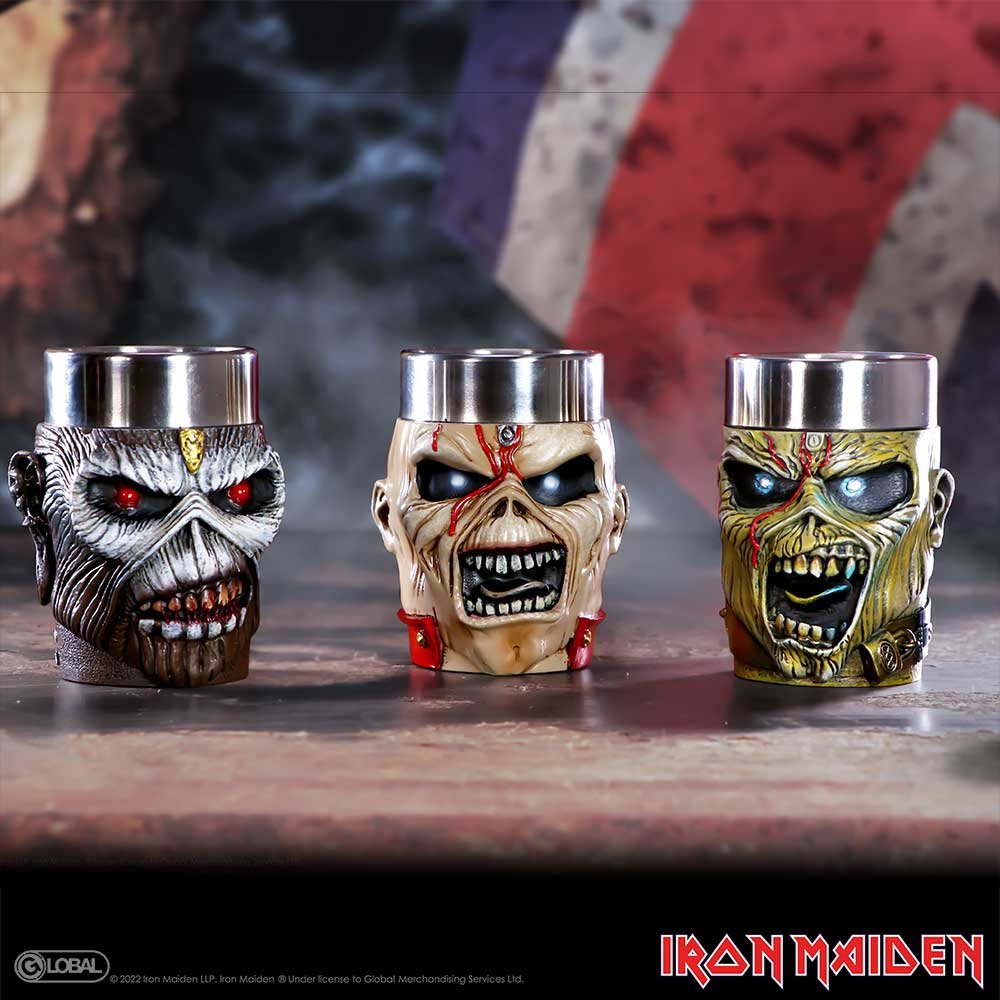 Iron Maiden Eddie Shot Glass Set 9cm (Set of 3)