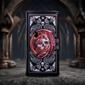 Skull Embrace Embossed Purse (AS) 18.5cm