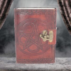 Pentagram Leather Embossed Journal & Lock