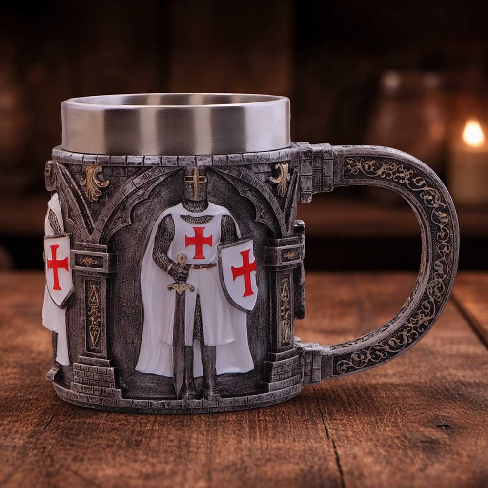Knight in Shining Armour (White) Tankard (Small)