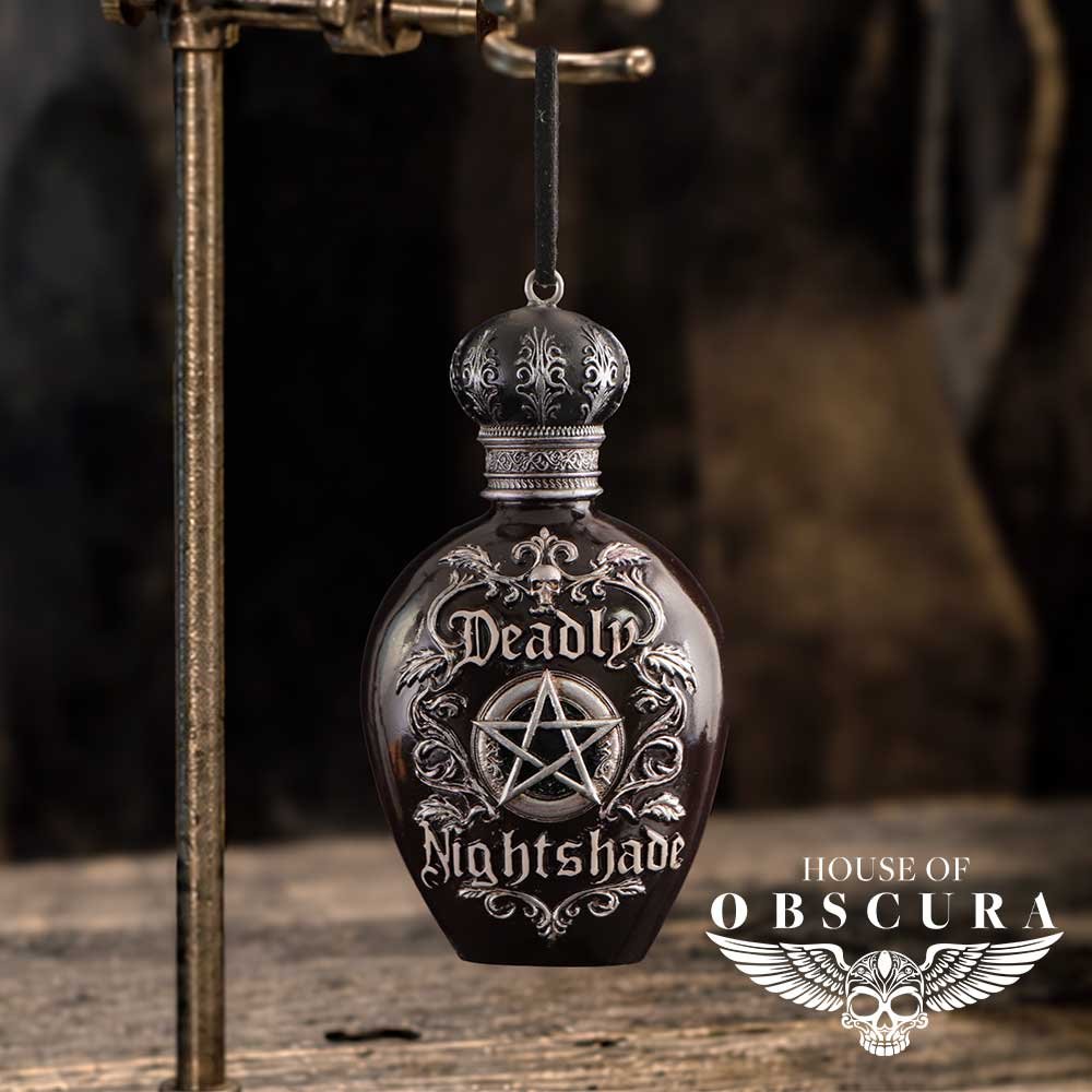 Deadly Nightshade Bottle Hanging Ornament 9.9cm