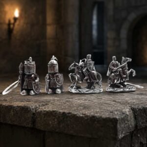 Knights in Shining Armour Keyrings (Pack of 24) 8.6cm